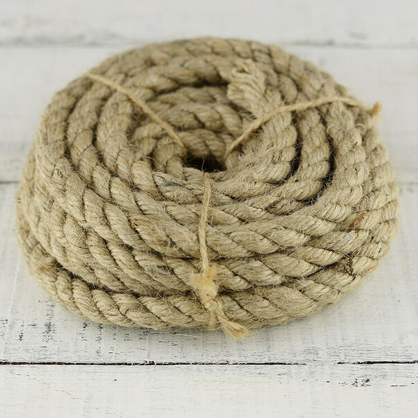 10m Long Jute Rope Strong Twisted Decking Cord Garden Sash Camping