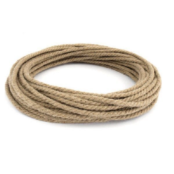 10m Long Natural Jute Rope Twisted Braided Decking Garden Boating Sash 