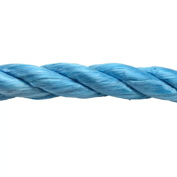 10mm Thick Polypropylene 3 Strand Shrink Proof Blue Twisted Rope Coil