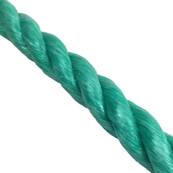 3 Strand Green 10mm Thick Polypropylene Rope Lightweight Nylon Coil