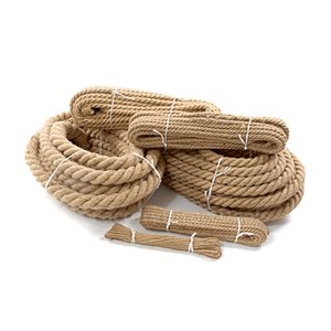 10mm Thick Natural Jute Rope Twisted Hessian Braided Decking Garden Boating Sash