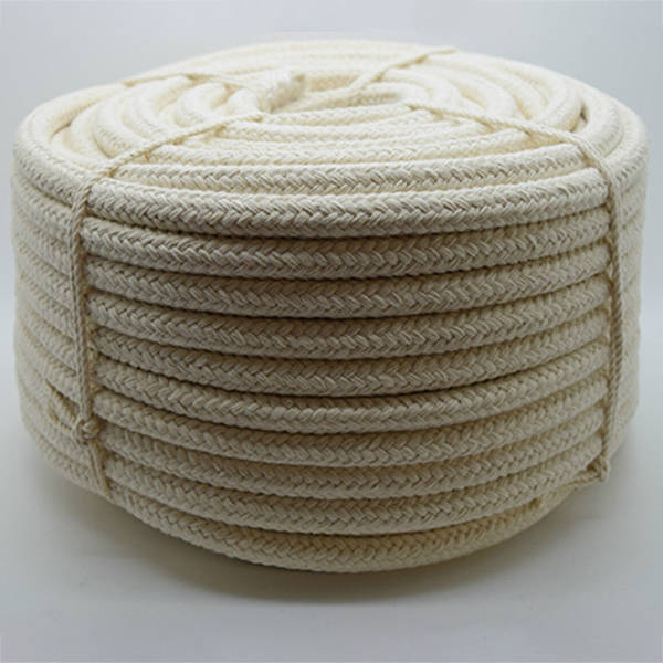 12mm Natural Braided Cotton Rope for Washing Clothes & Bag Handles