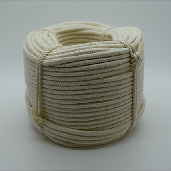 12mm Natural Braided Cotton Rope for Washing Clothes & Bag Handles