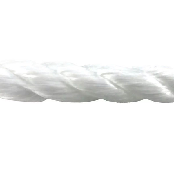 12mm Thick White Polypropylene Rope 3 Strand Nylon Lightweight Coil 