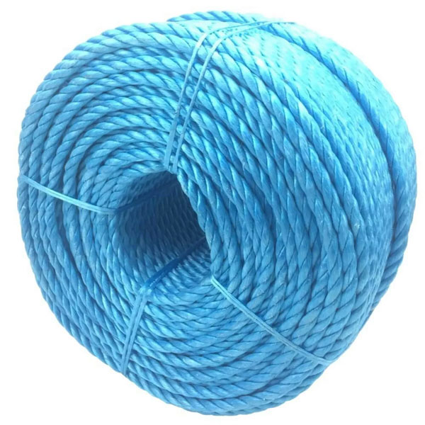 16mm Thick Blue Polypropylene Coil 3 Strand Nylon Lightweight Rope