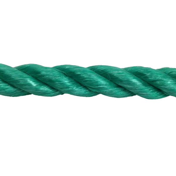 16mm Thick Green Polypropylene Coil 3 Strand Nylon Lightweight Rope