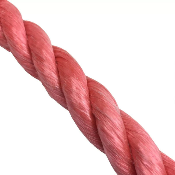 16mm Thick Red Polypropylene Coil 3 Strand Nylon Lightweight Rope