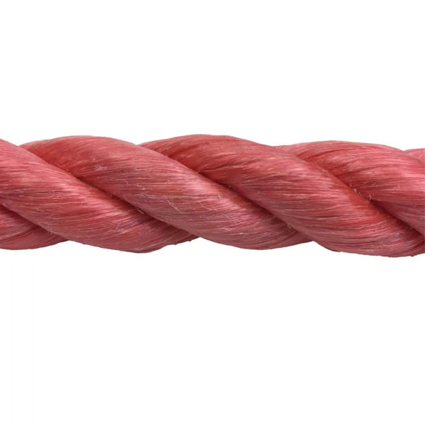 16mm Thick Red Polypropylene Coil 3 Strand Nylon Lightweight Rope