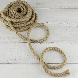 1m Long Jute Rope Strong Twisted Decking Cord Garden Sash Camping