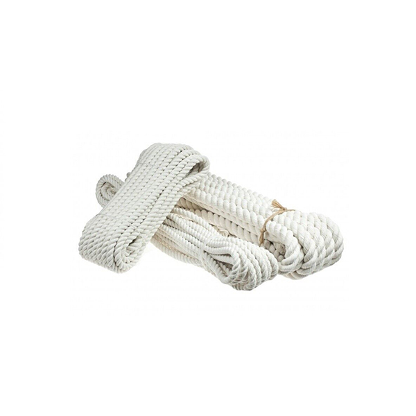 1m Long Natural Cotton Rope Sash Cord White Twine Washing Clothes Natural Ropes 3 Strand