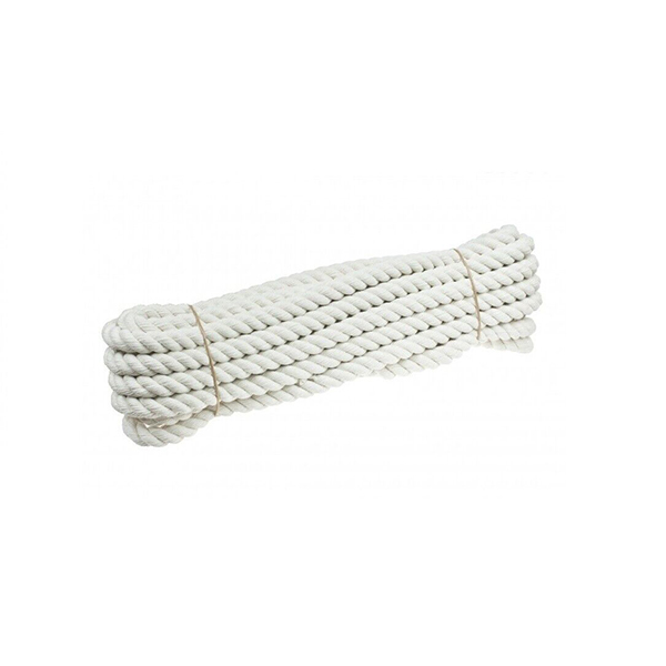 1m Long Natural Cotton Rope Sash Cord White Twine Washing Clothes Natural Ropes 3 Strand