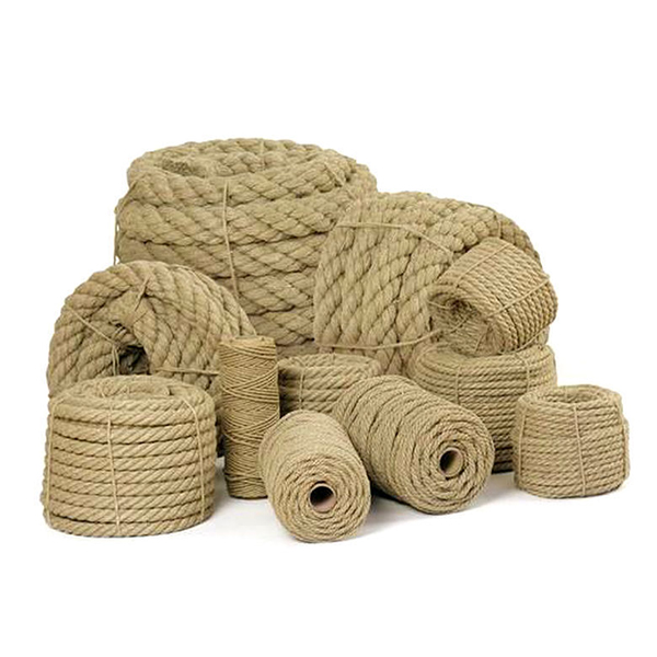 1m Long Natural Jute Rope Twisted Braided Decking Garden Boating Sash 