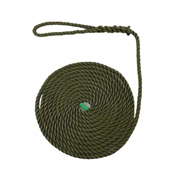 2 Pcs High Strength Softline Warps Boat Lines Olive Green Mooring Ropes