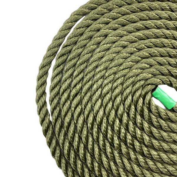 2 Pcs High Strength Softline Warps Boat Lines Olive Green Mooring Ropes