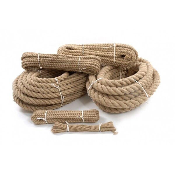 20m Long Natural Jute Rope Twisted Braided Decking Garden Boating Sash 