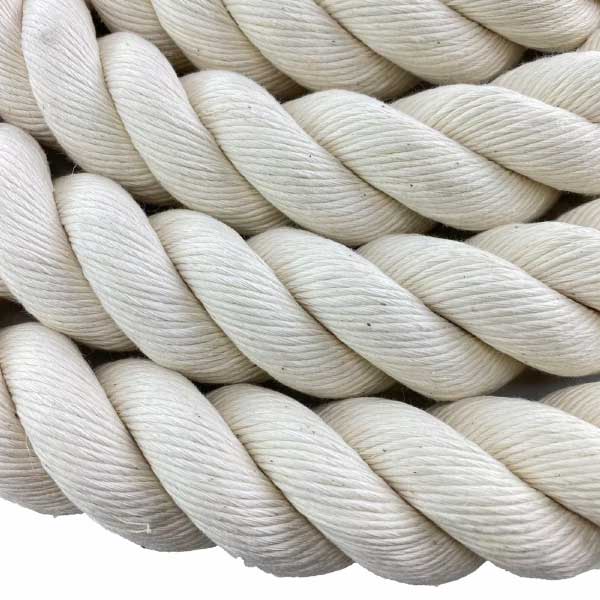 Soft Handling Synthetic Cotton Waterproof Strong White Rope - 24mm Thick 