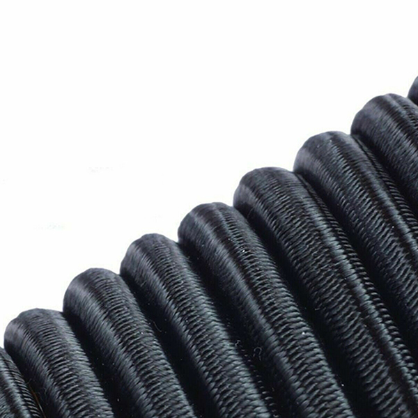 4mm Thick Black Elastic Bungee Rope Shock Cord Tie Down