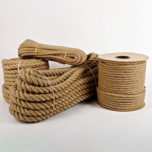 50m Long Natural Jute Hessian Rope Twisted Braided Decking Garden Boatin