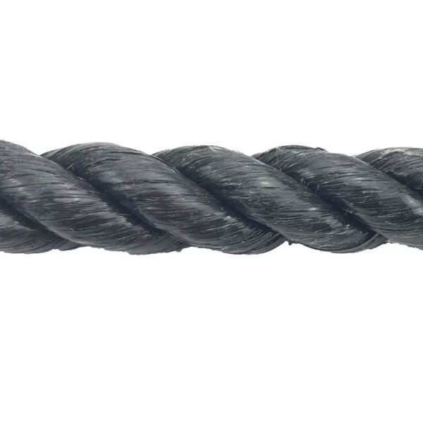 Polypropylene 8mm Thick Black Coil 3 Strand Nylon Lightweight Rope