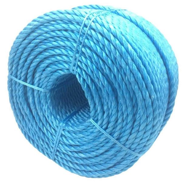 Polypropylene 8mm Thick Blue Coil 3 Strand Nylon Lightweight Rope