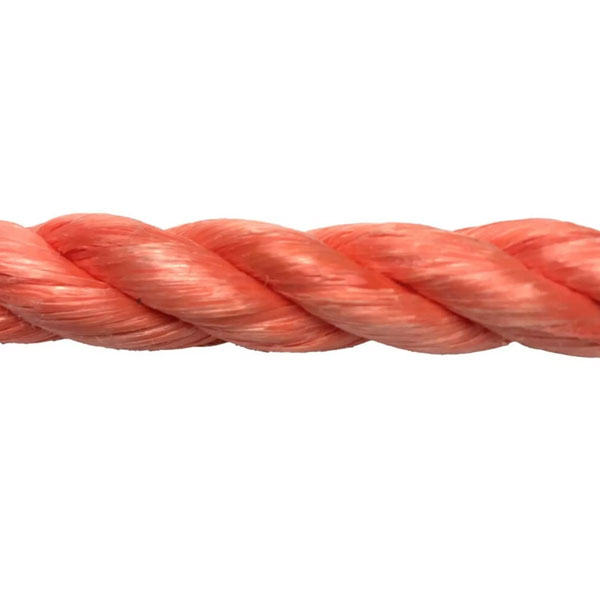 Polypropylene 8mm Thick Orange Coil 3 Strand Nylon Lightweight Rope