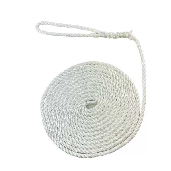 High Strength Softline Warps Boat Lines White Mooring Ropes - Pack of 2