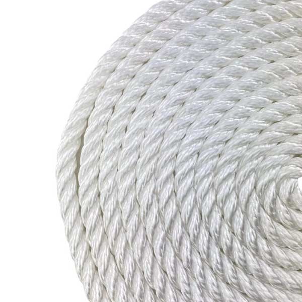 High Strength Softline Warps Boat Lines White Mooring Ropes - Pack of 2