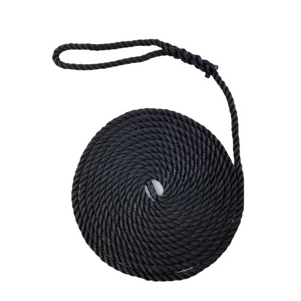 Softline Warps High Strength Boat Lines 2 Pieces Black Mooring Ropes 